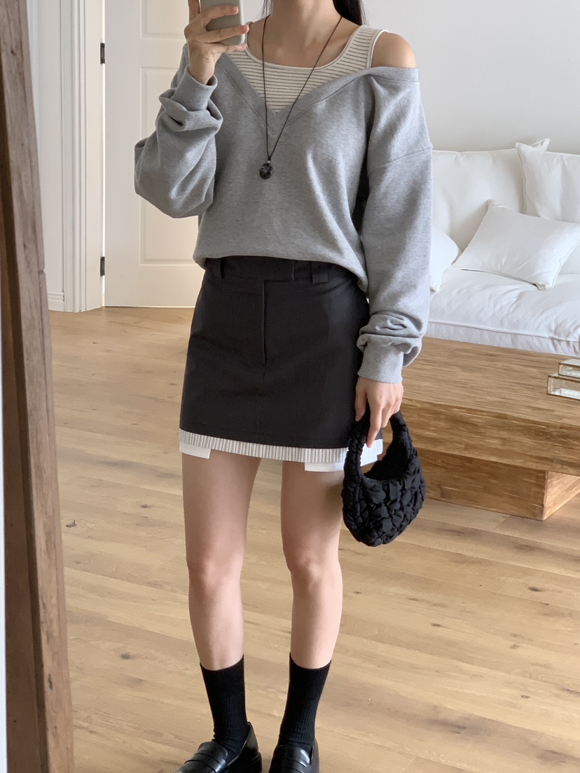 RE:OPENING韓國直郵㊣女裝新品25秋冬休閑職業時尚推薦短裙RE:OPENING短裙