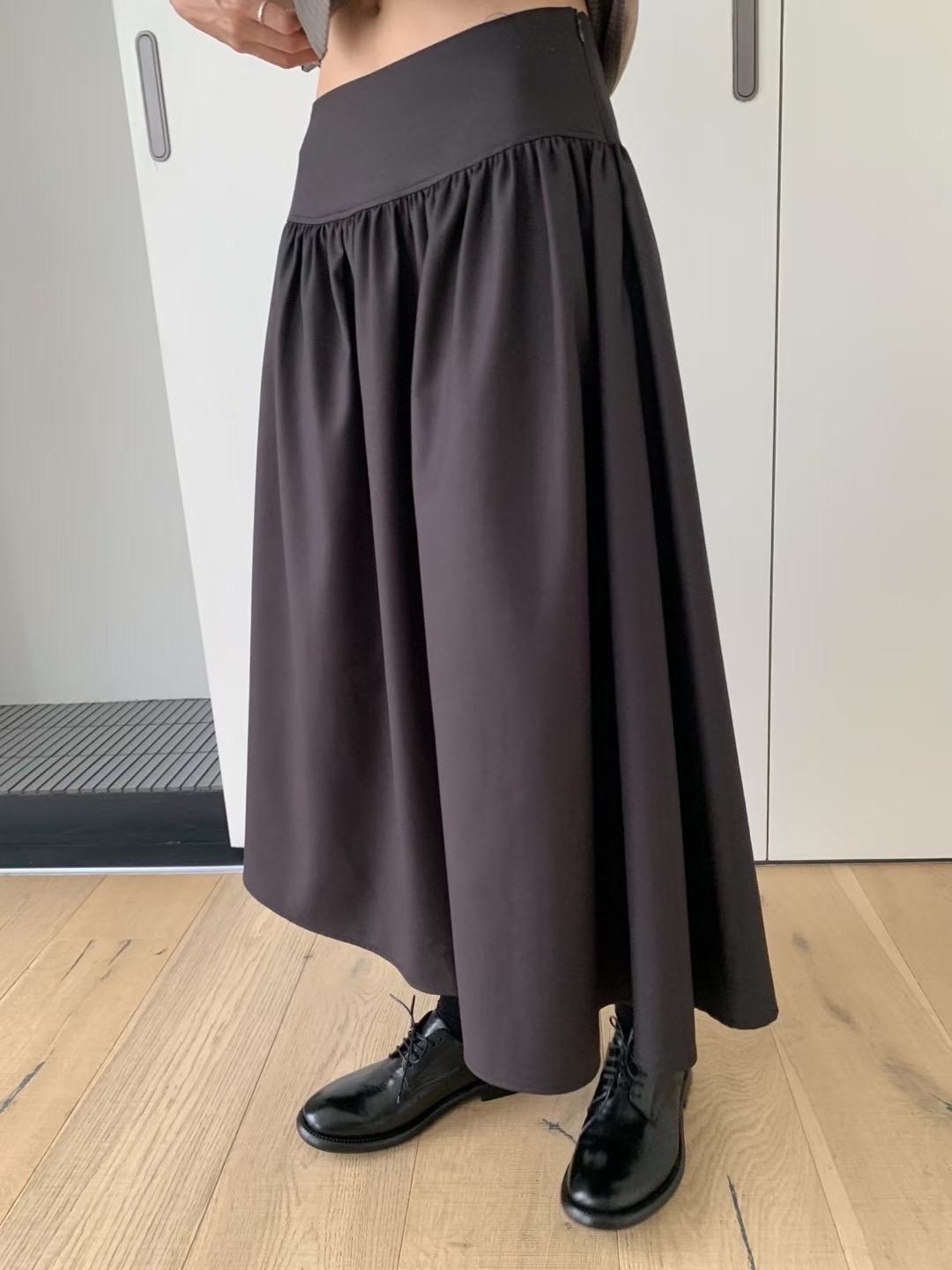 HANDER韓國直郵㊣女裝新品職業人氣25秋冬熱賣推薦真品長裙HANDER長裙