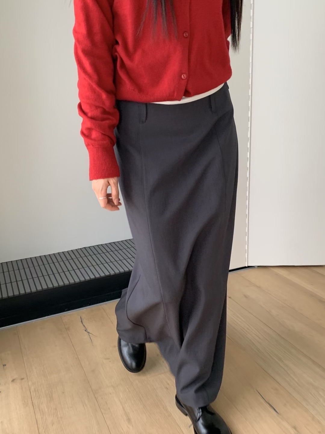 HANDER韓國代購㊣女裝新款真品25秋冬休閑熱賣推薦人氣長裙HANDER長裙