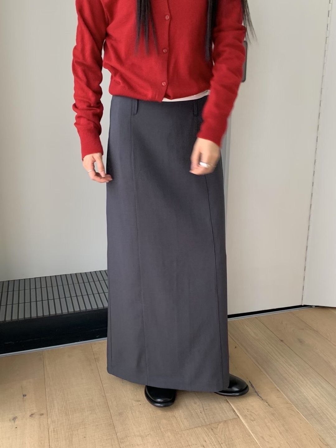 HANDER韓國代購㊣女裝新款真品25秋冬休閑熱賣推薦人氣長裙HANDER長裙圖色2