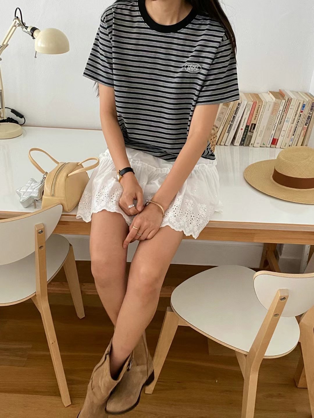 ANN DIANA-앤다이아나-T東大門㊣代購女士新款熱賣推薦T恤ANN DIANAT恤圖色3