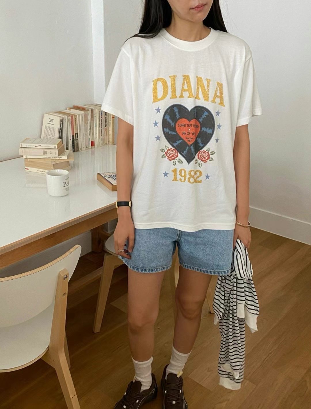 ANN DIANA-앤다이아나-T東大門㊣代購女士新款真品熱賣T恤ANN DIANAT恤圖色2