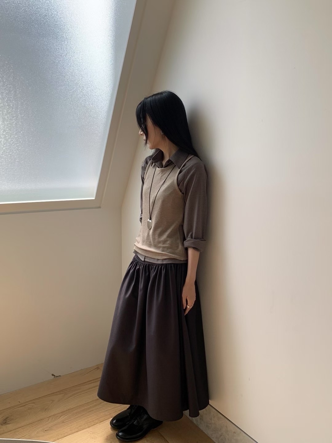 HANDER韓國代購㊣女士新款人氣職業休閑熱賣25秋冬襯衫蕾絲衫HANDER襯衫/蕾絲衫