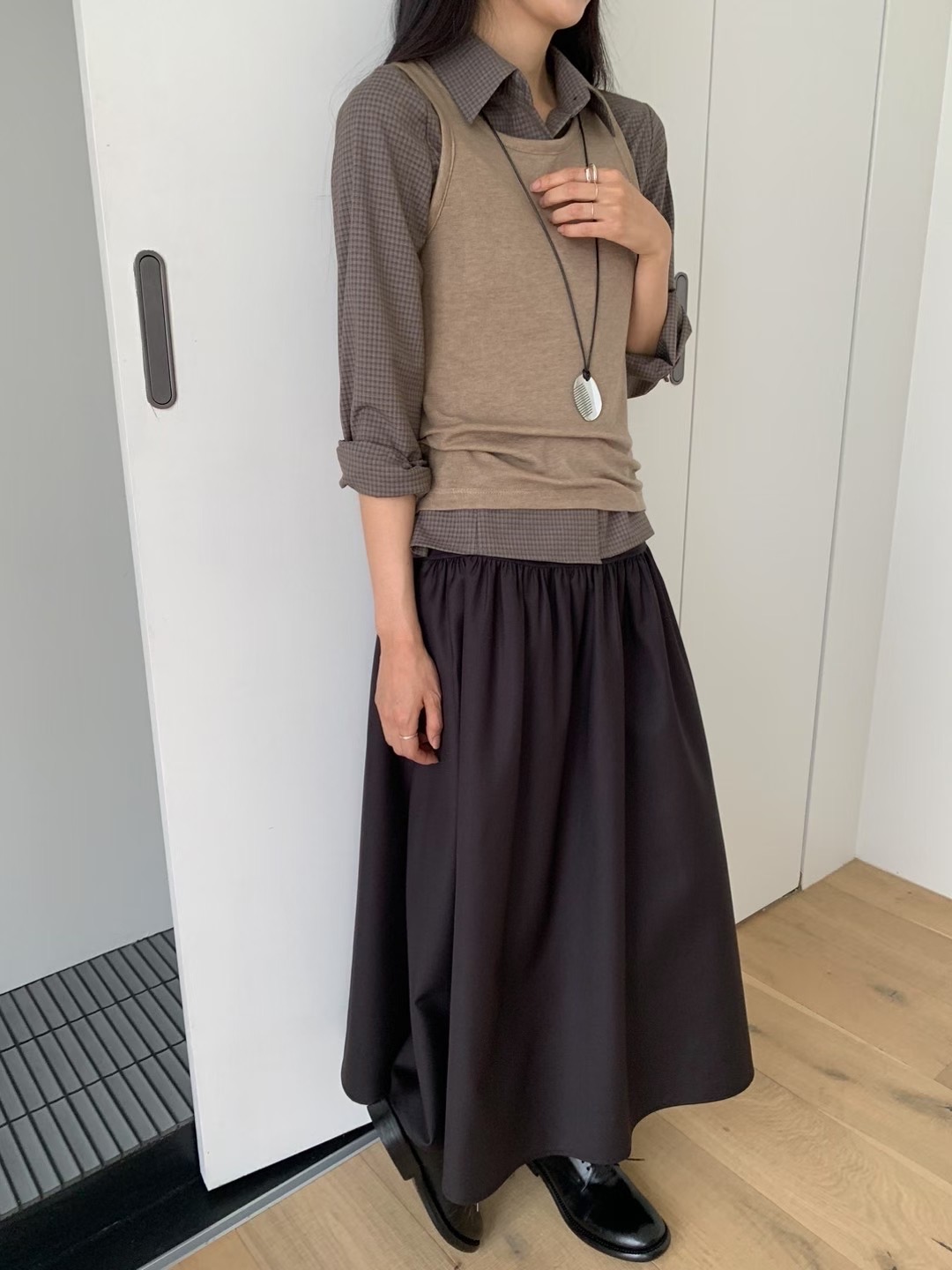 HANDER韓國代購㊣女士新款人氣職業休閑熱賣25秋冬襯衫蕾絲衫HANDER襯衫/蕾絲衫