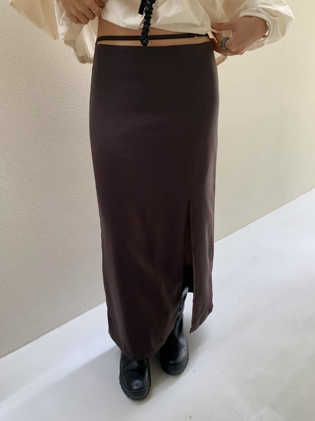 HANDER東大門㊣實拍女裝新品人氣職業推薦真品時尚休閑長裙HANDER長裙圖色1
