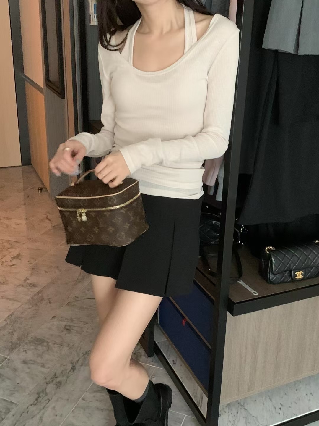WHYNOT韓國代購㊣女士新品職業推薦25秋冬真品時尚人氣長袖T恤WHYNOT長袖T恤