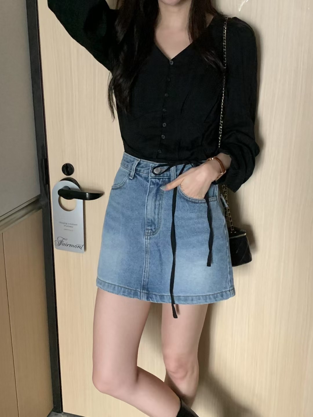 WHYNOT東大門㊣直郵女士新品熱賣人氣時尚25秋冬推薦休閑短裙WHYNOT短裙