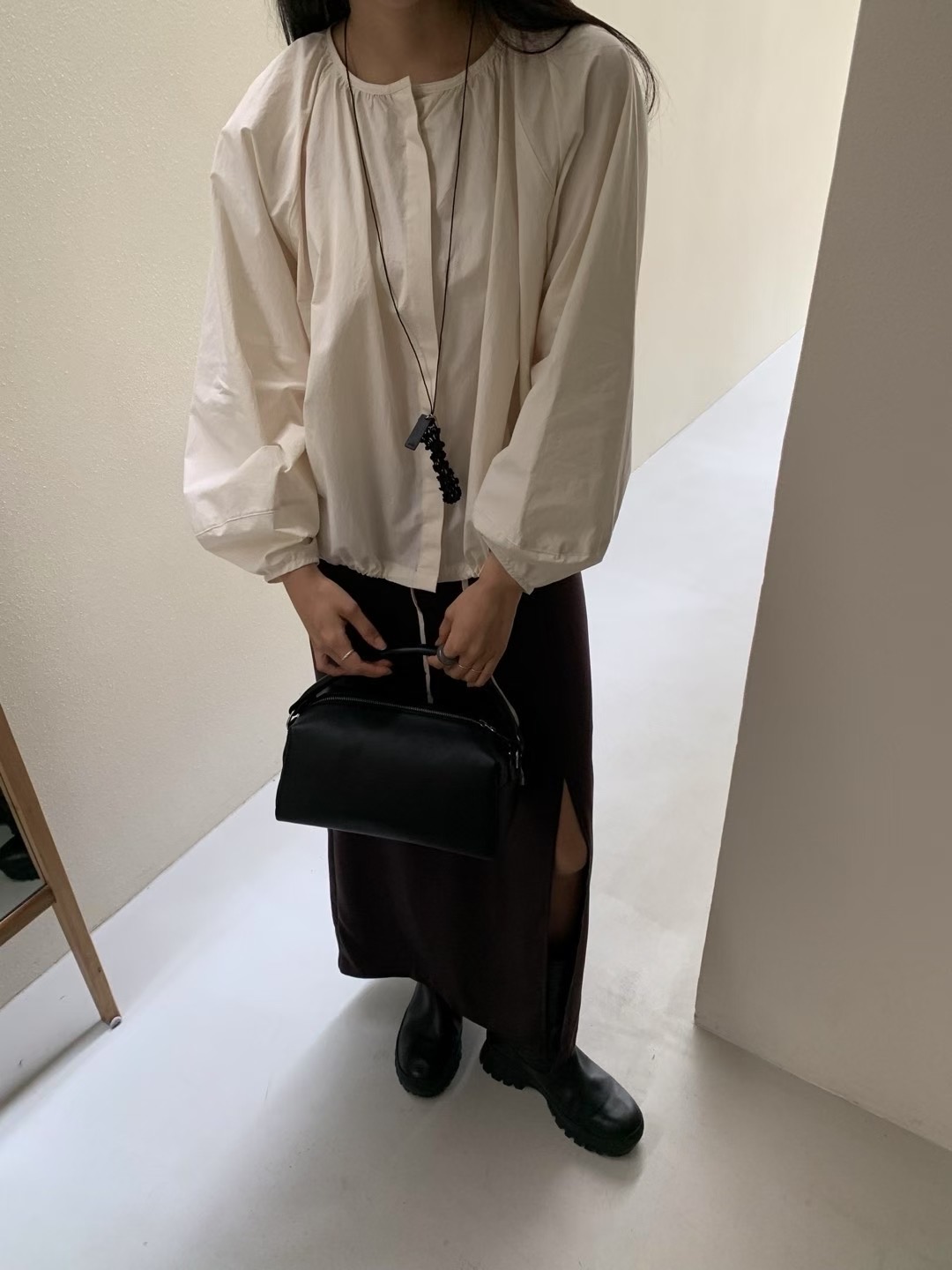 HANDER韓國代購㊣女裝新款推薦熱賣職業休閑人氣襯衫蕾絲衫HANDER襯衫/蕾絲衫