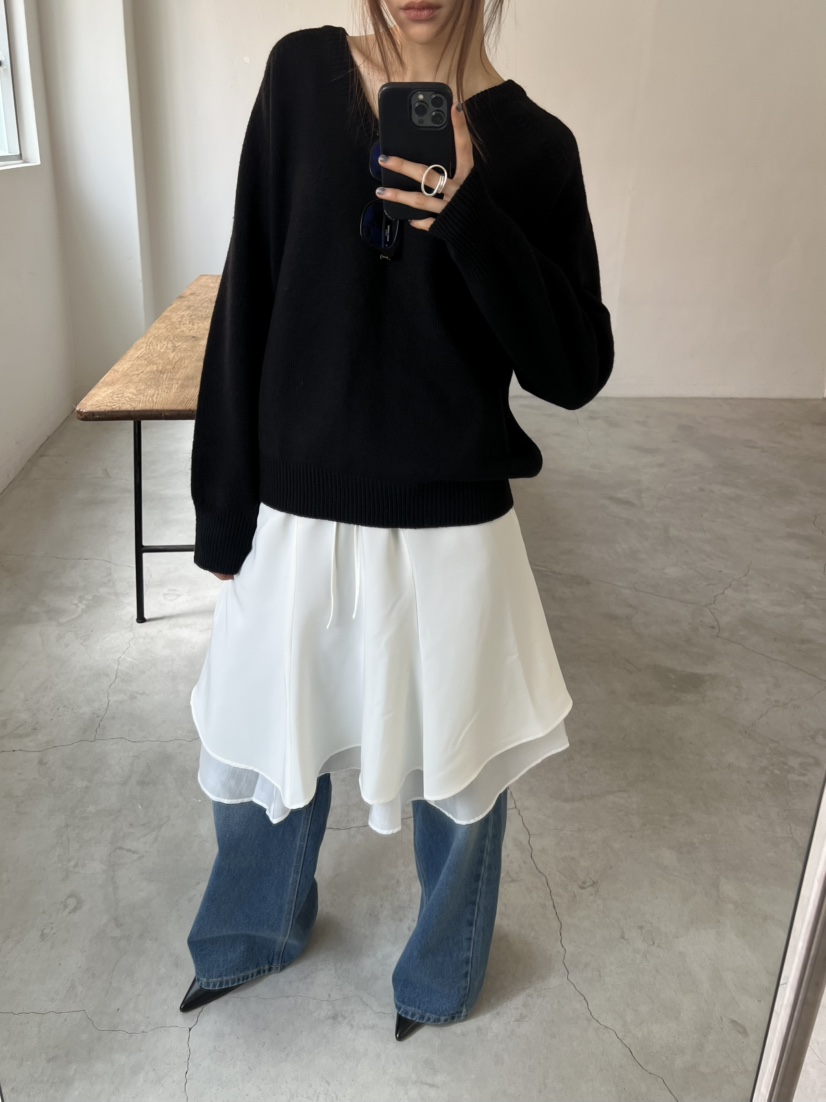 NOVUS韓國代購㊣女裝新品熱賣休閑25秋冬推薦職業半身裙中短裙NOVUS半身裙/中短裙