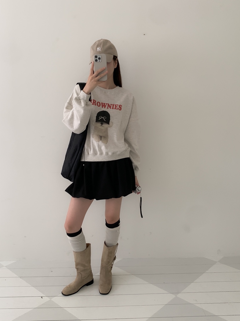YES韓國直郵㊣女士新款時尚真品休閑人氣25秋冬熱賣職業衛衣YES衛衣