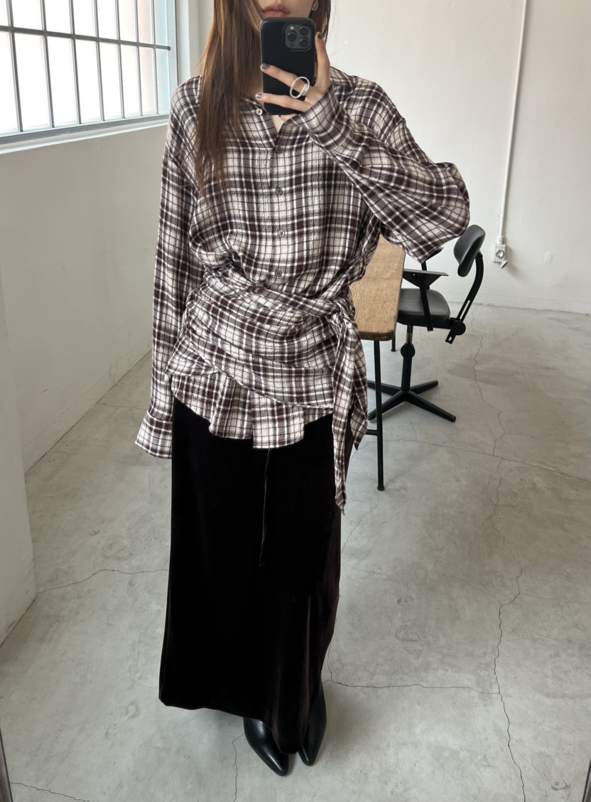 NOVUS韓國直郵㊣女裝新品熱賣真品推薦人氣時尚襯衫蕾絲衫格紋NOVUS襯衫/蕾絲衫