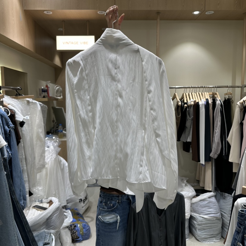 VINTAGE VIBE東大門㊣代購女士新款時尚真品職業襯衫蕾絲衫VINTAGE VIBE襯衫/蕾絲衫