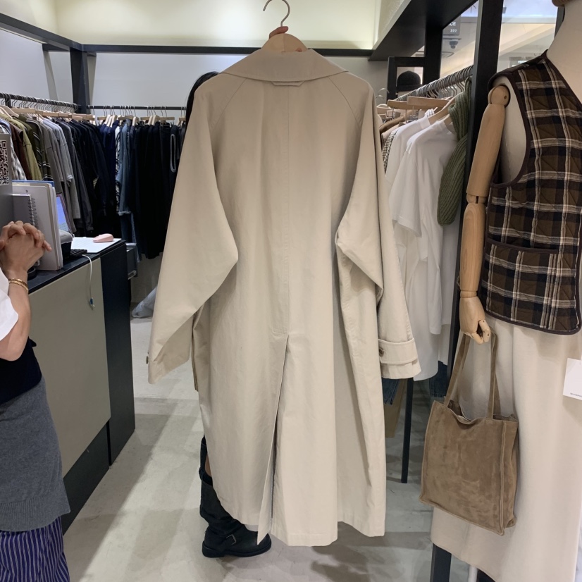 SELF SERVICE東大門㊣直郵女士新品休閑熱賣推薦長款風衣棉質SELF SERVICE長款風衣