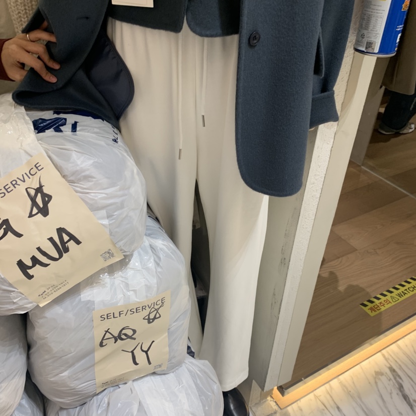SELF SERVICE東大門㊣直郵女裝新款真品熱賣時尚推薦休閑褲SELF SERVICE休閑褲圖色3