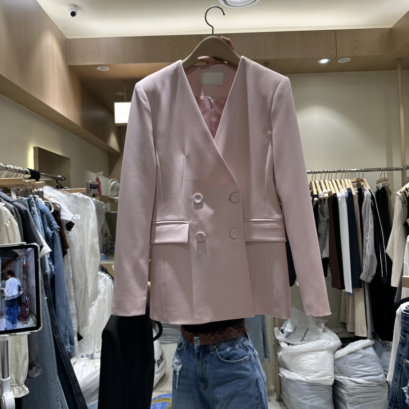 VINTAGE VIBE韓國代購㊣女裝新款人氣熱賣真品25秋冬職業夾克VINTAGE VIBE夾克圖色1