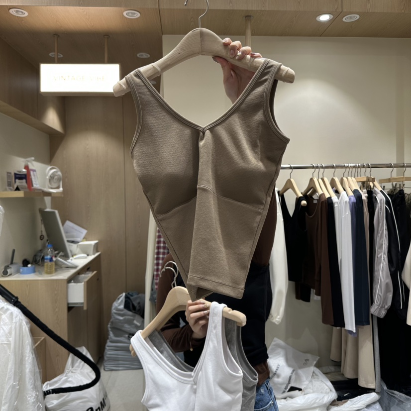 VINTAGE VIBE韓國直郵㊣女裝新品推薦時尚25秋冬職業吊帶背心VINTAGE VIBE吊帶/背心圖色2
