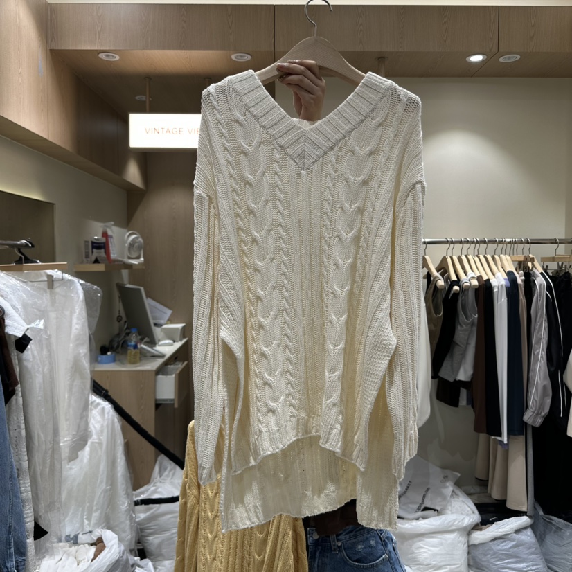 VINTAGE VIBE韓國直郵㊣女裝新品熱賣時尚真品休閑推薦針織衫VINTAGE VIBE針織衫圖色1