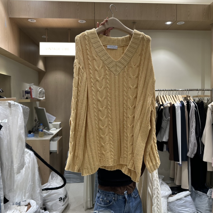 VINTAGE VIBE韓國直郵㊣女裝新品熱賣時尚真品休閑推薦針織衫VINTAGE VIBE針織衫圖色2