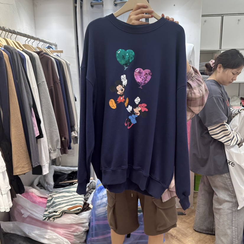 DE LINE韓國直郵㊣女士新品推薦職業真品25秋冬熱賣人氣衛衣DE LINE衛衣圖色1