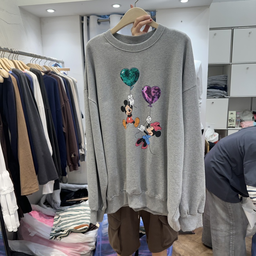 DE LINE韓國直郵㊣女士新品推薦職業真品25秋冬熱賣人氣衛衣DE LINE衛衣圖色2