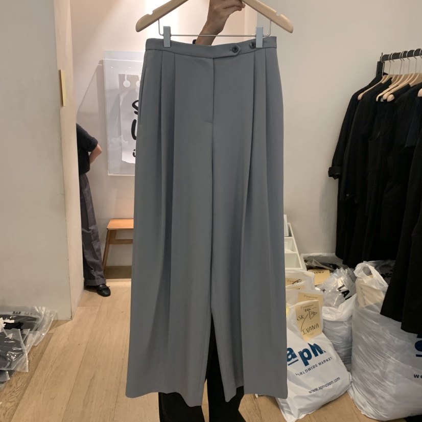 LA MAGIE FEMME韓國直郵㊣女裝新品職業25秋冬時尚休閑褲Lamagie Femme休閑褲圖色1