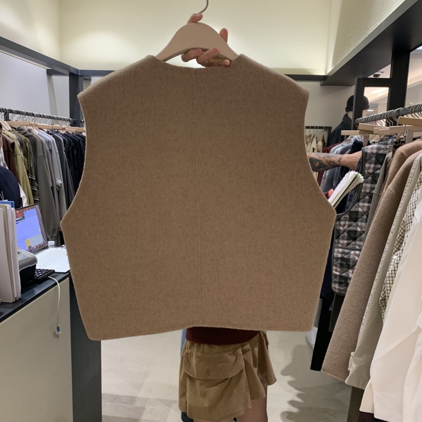 SELF SERVICE東大門㊣實拍女士新款熱賣25秋冬休閑職業馬甲SELF SERVICE馬甲