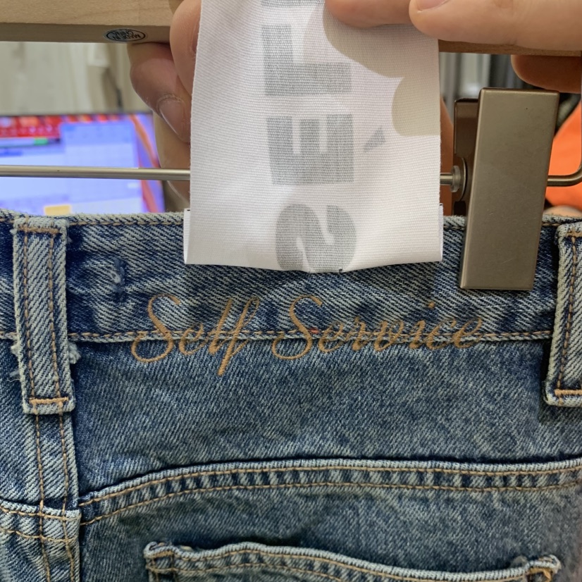 SELF SERVICE東大門㊣實拍女士新品推薦25秋冬真品熱賣牛仔褲SELF SERVICE牛仔褲