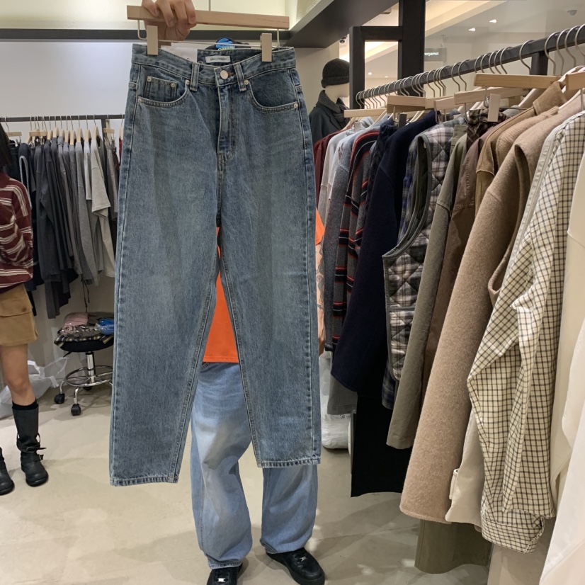 SELF SERVICE東大門㊣實拍女士新品推薦25秋冬真品熱賣牛仔褲SELF SERVICE牛仔褲圖色1