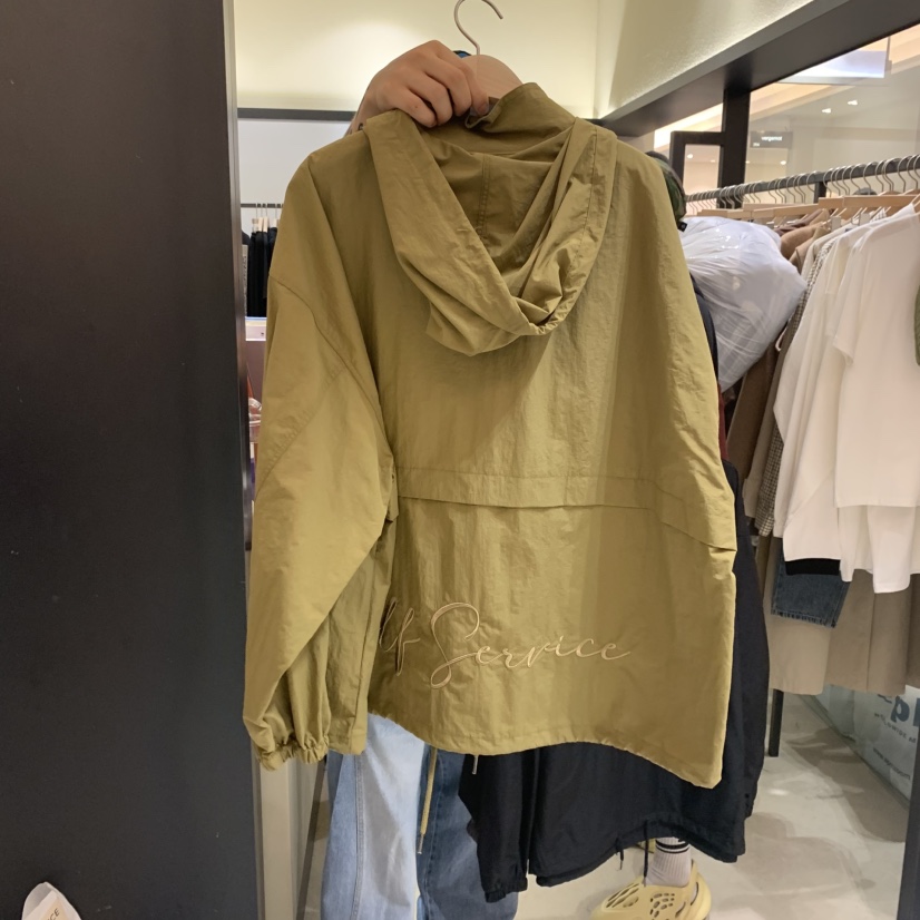 SELF SERVICE東大門㊣實拍女裝新款職業時尚25秋冬夾克連帽SELF SERVICE夾克