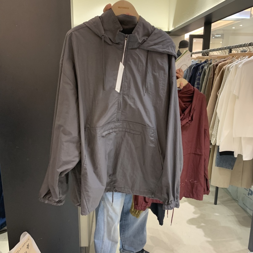 SELF SERVICE東大門㊣實拍女裝新款職業時尚25秋冬夾克連帽SELF SERVICE夾克圖色3