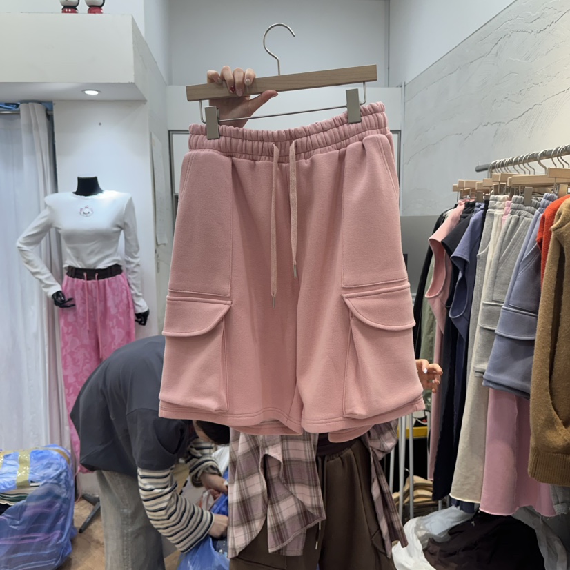DE LINE韓國代購㊣女士新款推薦熱賣職業25秋冬短褲工裝褲DE LINE短褲圖色1