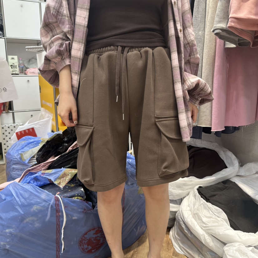 DE LINE韓國代購㊣女士新款推薦熱賣職業25秋冬短褲工裝褲DE LINE短褲圖色3
