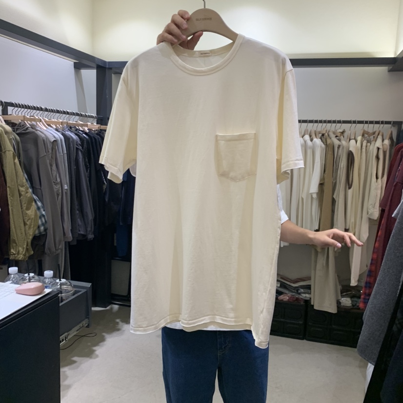 SELF SERVICE韓國直郵㊣女裝新品推薦熱賣時尚休閑T恤口袋SELF SERVICET恤圖色1
