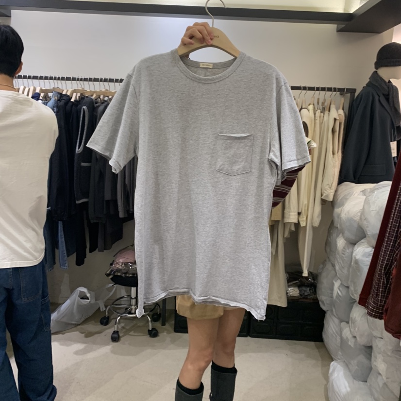 SELF SERVICE韓國直郵㊣女裝新品推薦熱賣時尚休閑T恤口袋SELF SERVICET恤圖色5