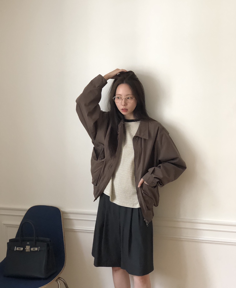 THE ABLE東大門㊣實拍女裝新款25秋冬人氣職業休閑外套口袋THE ABLE/TA外套