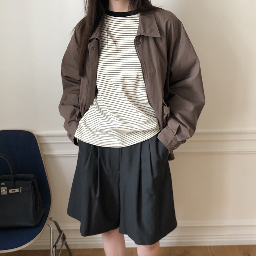 THE ABLE東大門㊣實拍女裝新款25秋冬人氣職業休閑外套口袋THE ABLE/TA外套