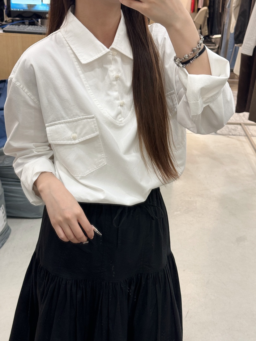 THE EYL韓國代購㊣女士新款熱賣真品人氣推薦休閑襯衫蕾絲衫THE EYL襯衫/蕾絲衫