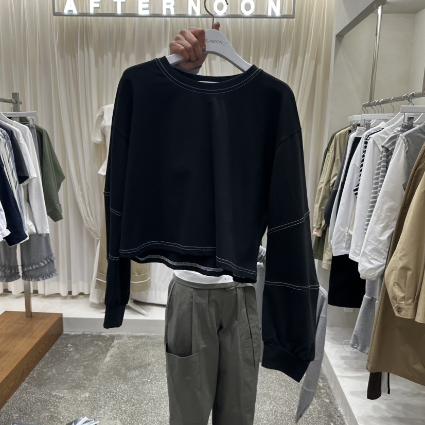 AFTERNOON韓國代購㊣女士新款熱賣休閑25秋冬時尚人氣長袖T恤AFTERNOON長袖T恤圖色3
