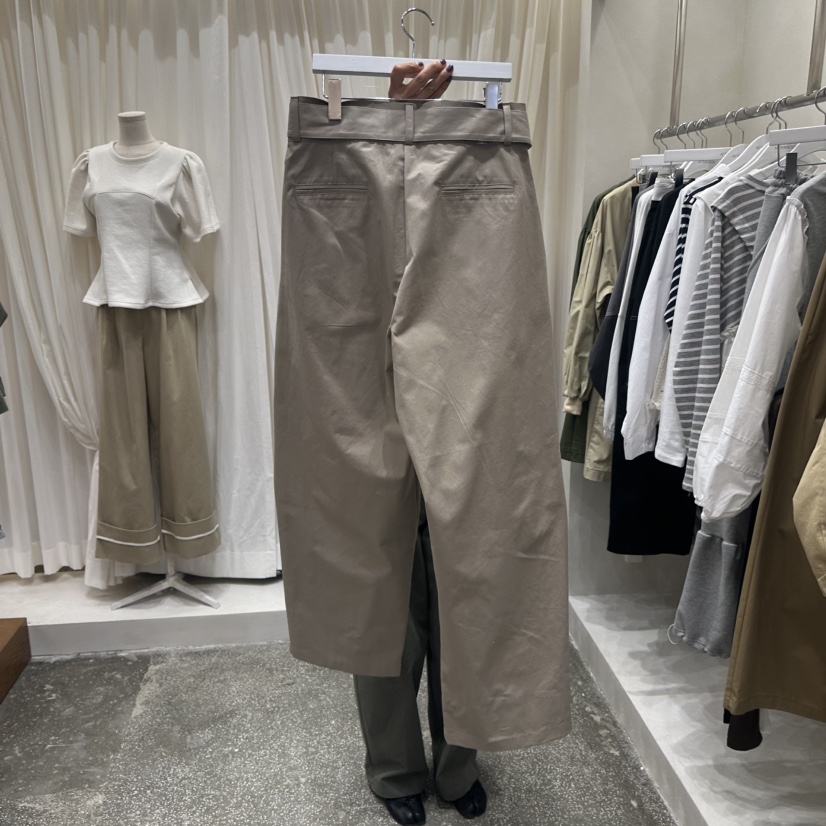 AFTERNOON東大門㊣實拍女士新品真品推薦25秋冬休閑褲含腰帶AFTERNOON休閑褲