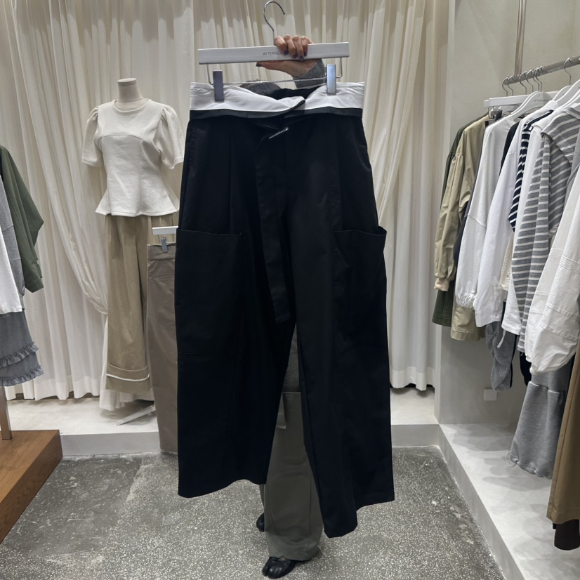 AFTERNOON東大門㊣實拍女士新品真品推薦25秋冬休閑褲含腰帶AFTERNOON休閑褲圖色3