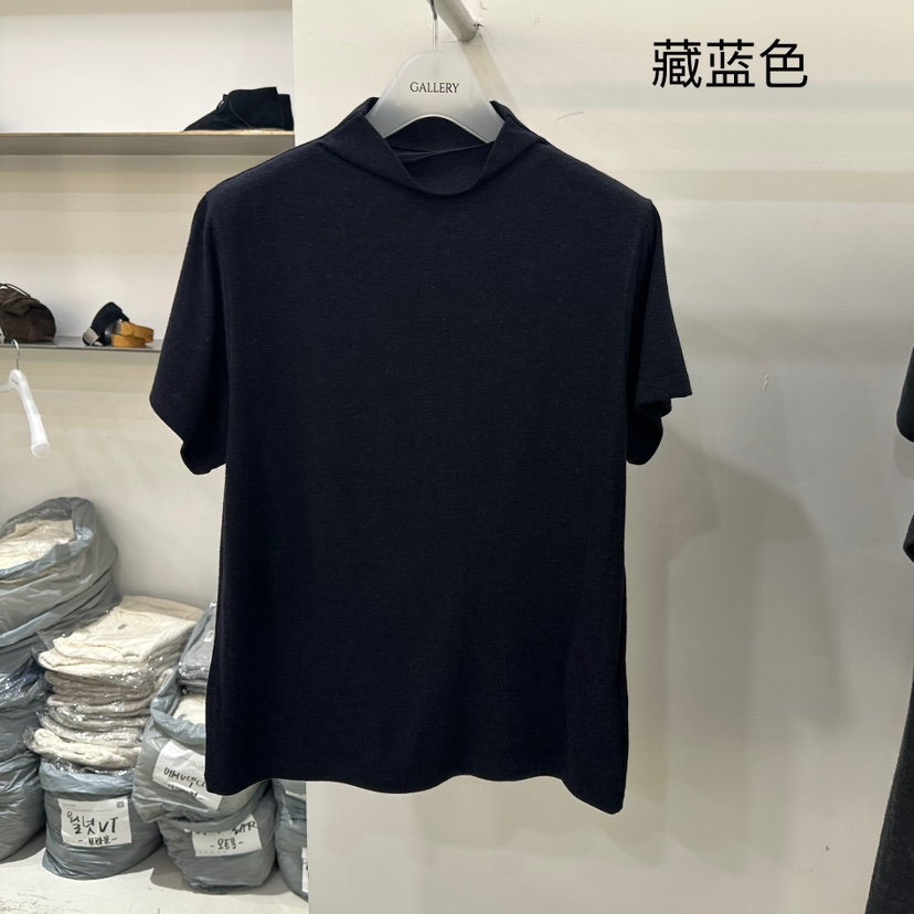 GALLERY-P東大門㊣實拍女裝新品休閑25秋冬職業熱賣T恤安哥拉GALLERYT恤圖色5