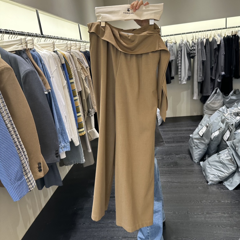 TOMGIRL東大門㊣代購女士新品25秋冬真品時尚推薦休閑休閑褲TOMGIRL休閑褲圖色1