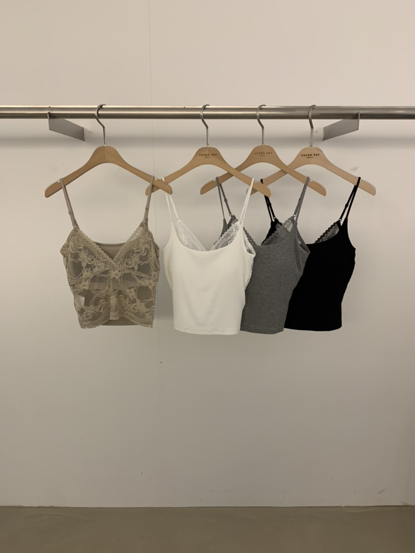 UNDER KEY東大門㊣實拍女士新品25秋冬職業推薦吊帶背心蕾絲UNDER KEY吊帶/背心
