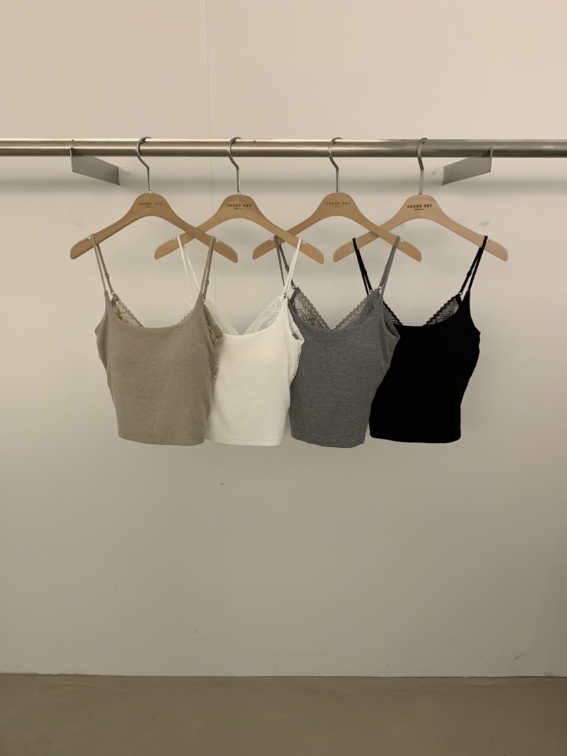 UNDER KEY東大門㊣實拍女士新品25秋冬職業推薦吊帶背心蕾絲UNDER KEY吊帶/背心