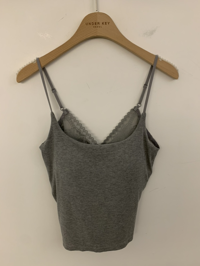 UNDER KEY東大門㊣實拍女士新品25秋冬職業推薦吊帶背心蕾絲UNDER KEY吊帶/背心圖色3