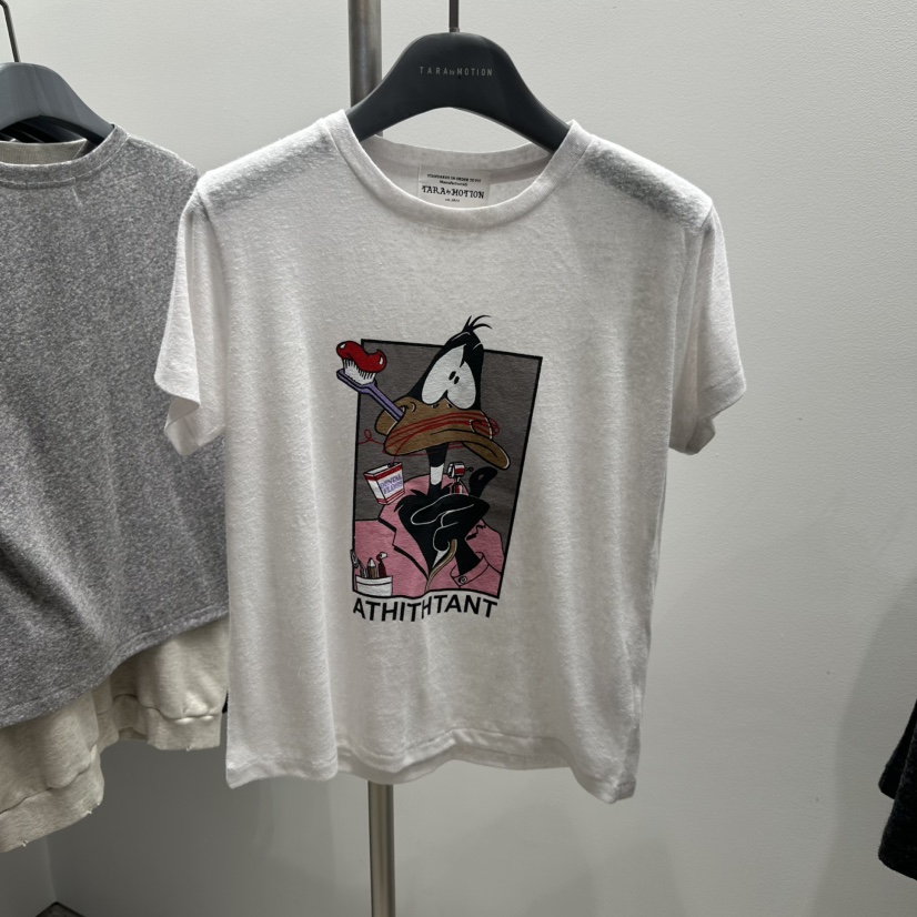 TARABY MOTION韓國直郵㊣女士新款25秋冬休閑人氣推薦真品T恤TARABY MOTIONT恤圖色2
