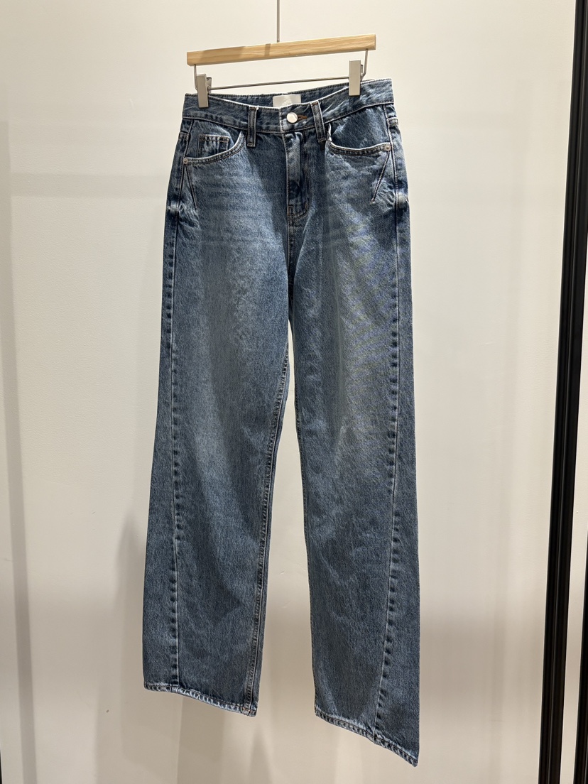 LMT（SAND LIMITED）東大門㊣實拍女裝新品25秋冬牛仔褲直筒牛仔LMT/SAND LIMITED牛仔褲圖色1