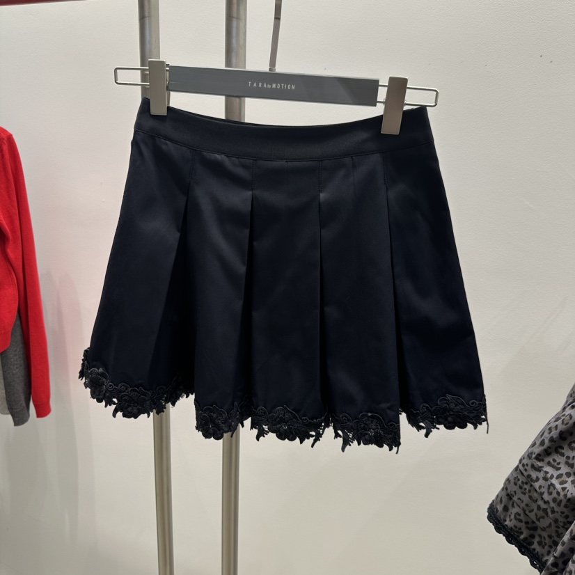 TARABY MOTION東大門㊣直郵女裝新品休閑真品短裙百褶蕾絲TARABY MOTION短裙圖色2