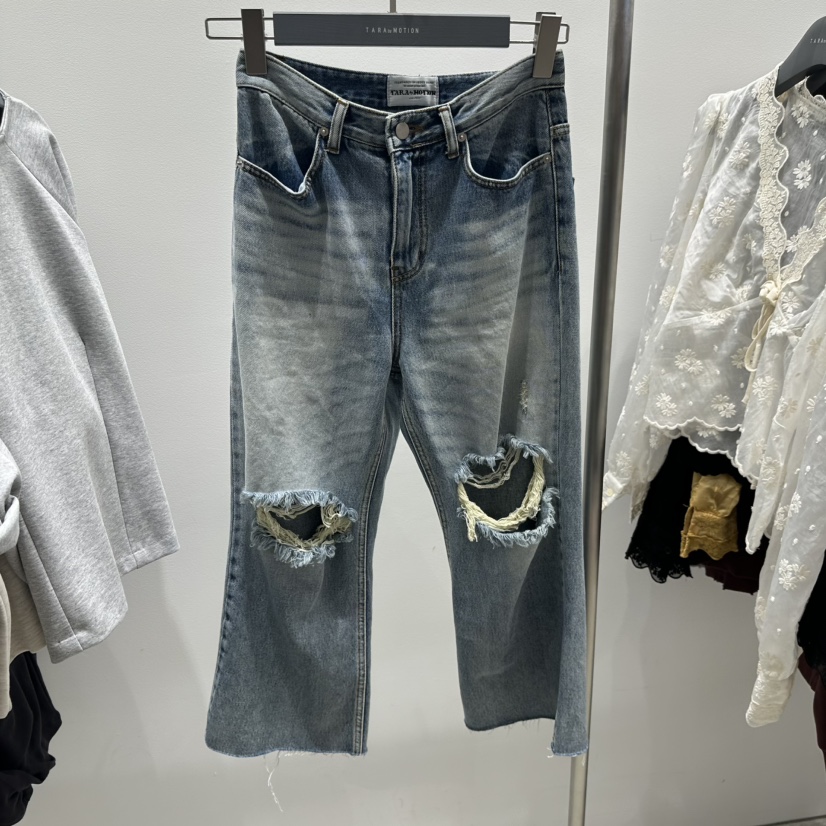 TARABY MOTION東大門㊣代購女士新品熱賣真品職業牛仔褲復古TARABY MOTION牛仔褲圖色1