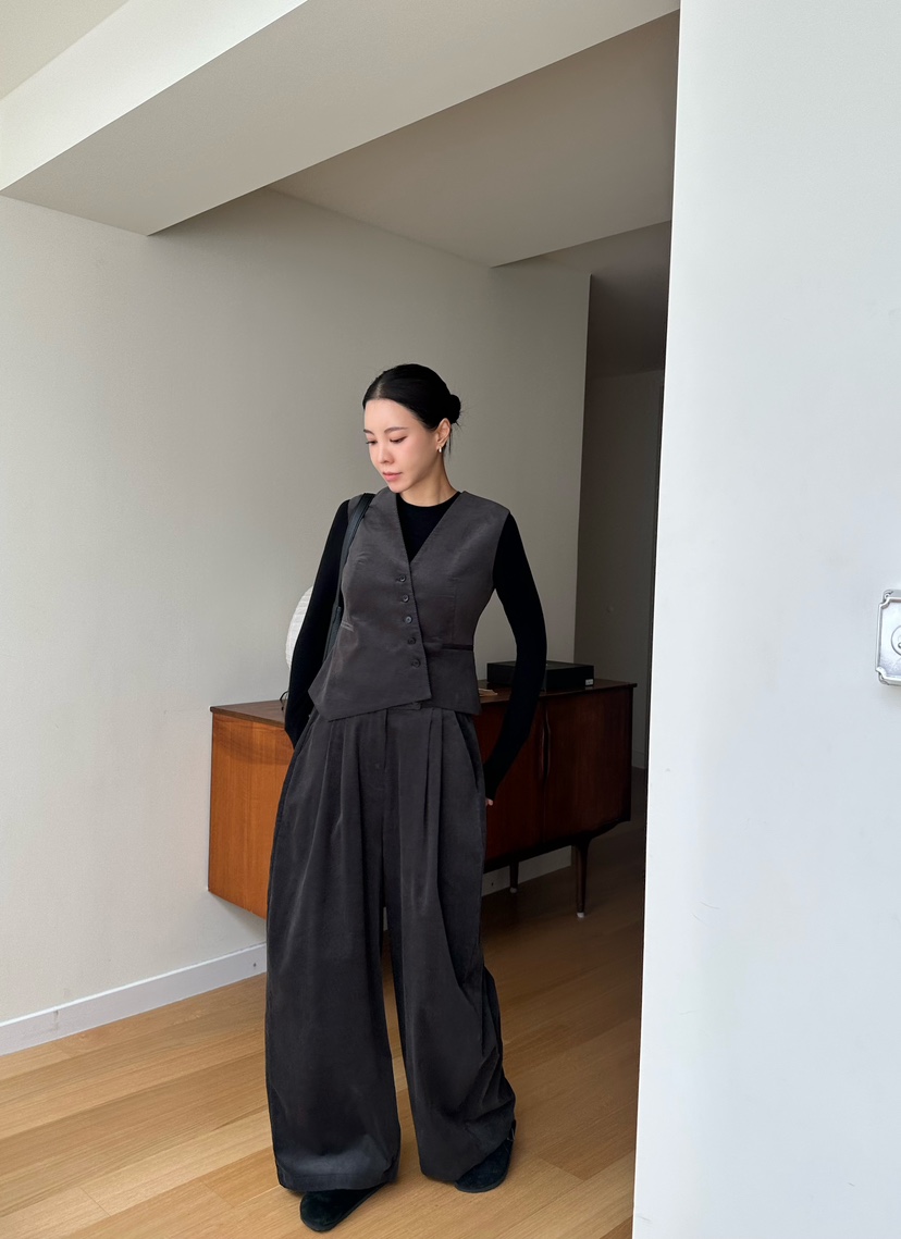 LE VASE東大門㊣實拍女裝新款人氣推薦休閑真品職業休閑褲LE VASE休閑褲